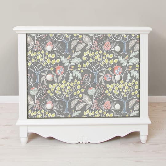 NuWallpaper Groovy Garden Gray Peel & Stick Wallpaper